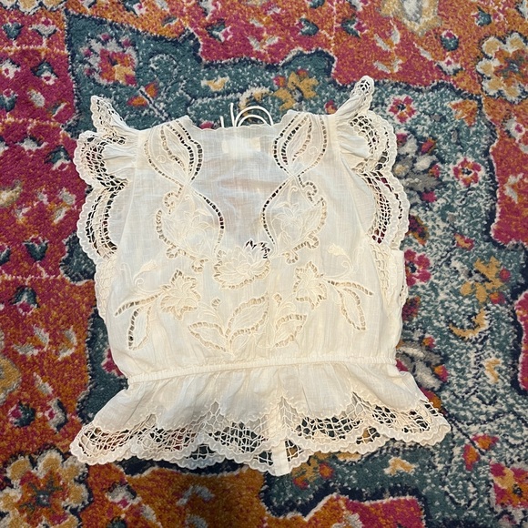 Anthropologie Lace V-Neck Blouse - Picture 7 of 8